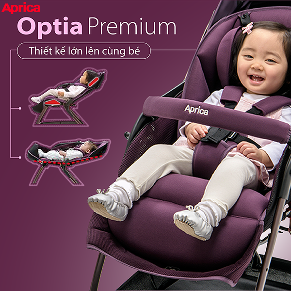 So sánh giữa xe đẩy Aprica Optia CTS và Aprica Opita Premium CTS